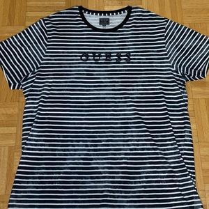 GUESS Vintage Wash Striped Tee